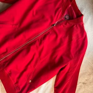Red MODIV bomber jacket